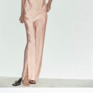 New with Tangs - Satin Effect Full Leg Pants